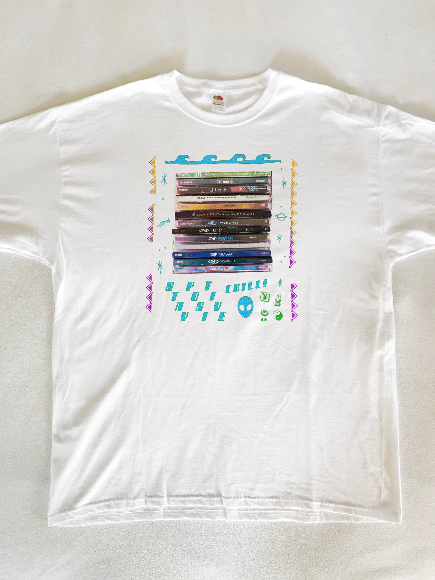 Stay Positive 311 T-Shirt (Fruit Of The Loom HD Cotton)