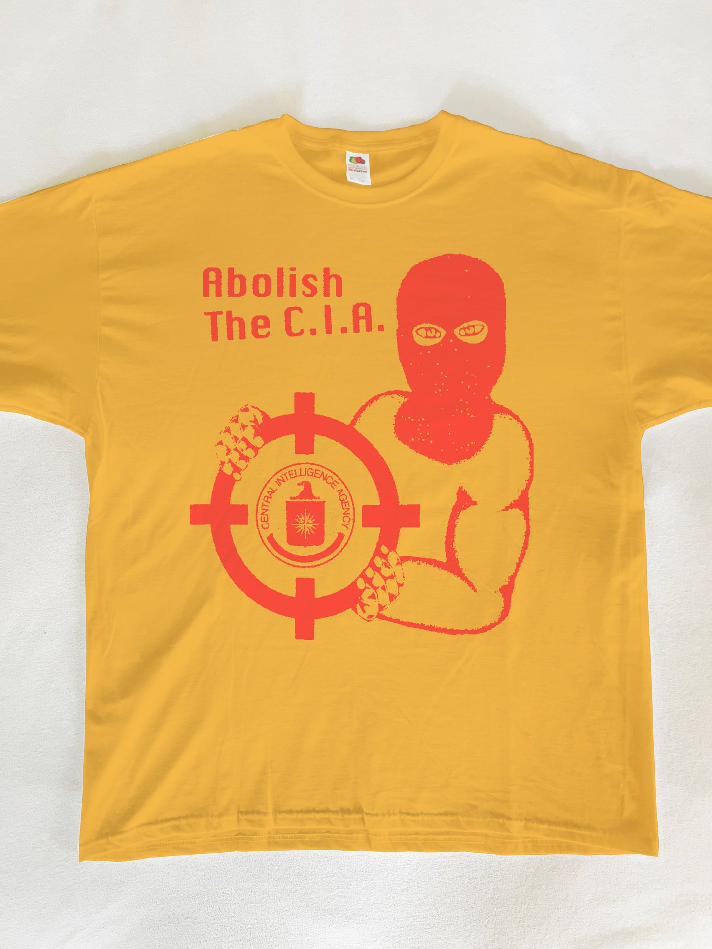 Abolish The CIA Funny Parody Joke ;) T-Shirt (Gildan Softstlye Unisex Cotton Shirt)