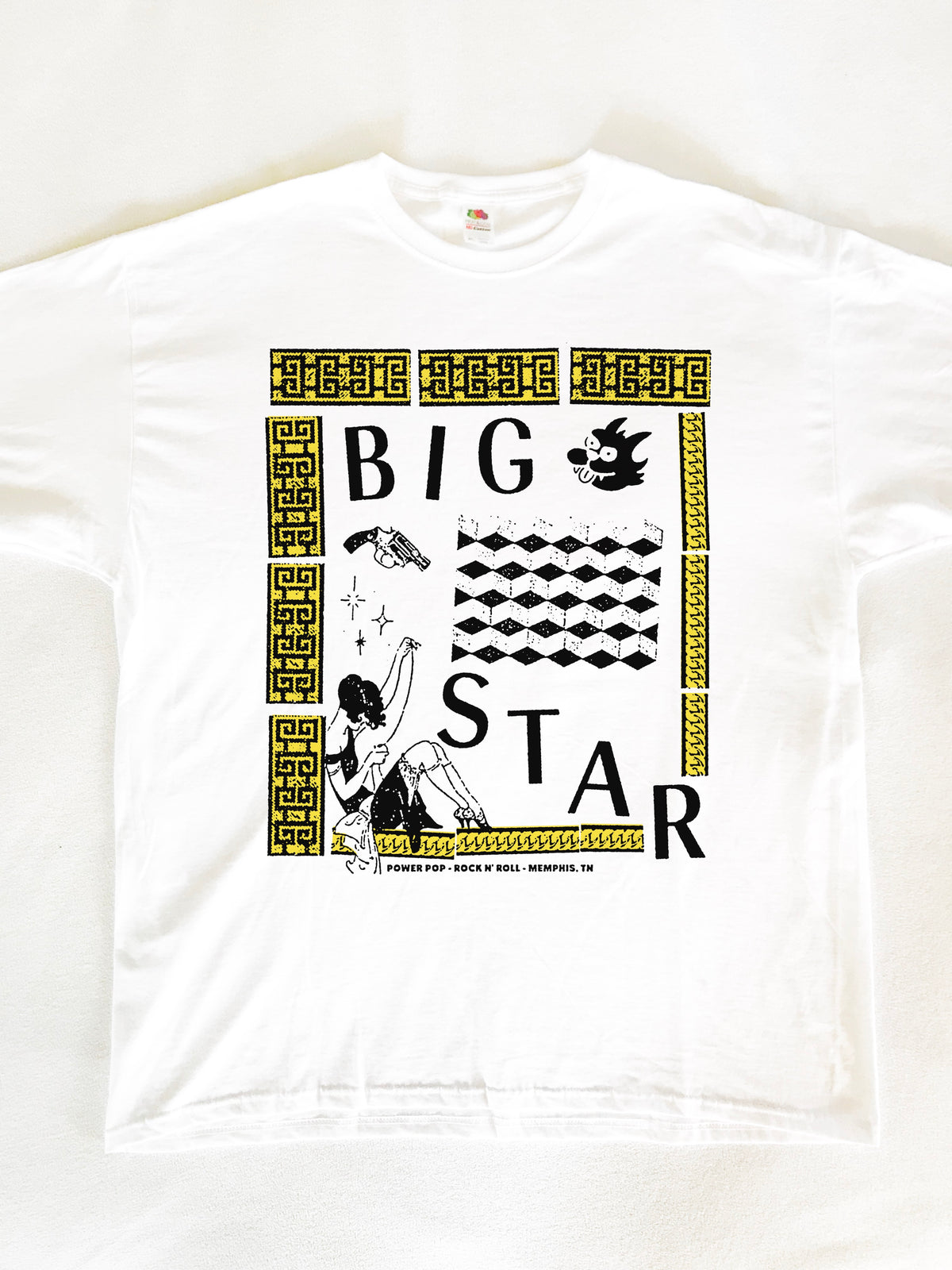 Big Star Power Pop T-Shirt (Gildan Softstlye Unisex Cotton Shirt)