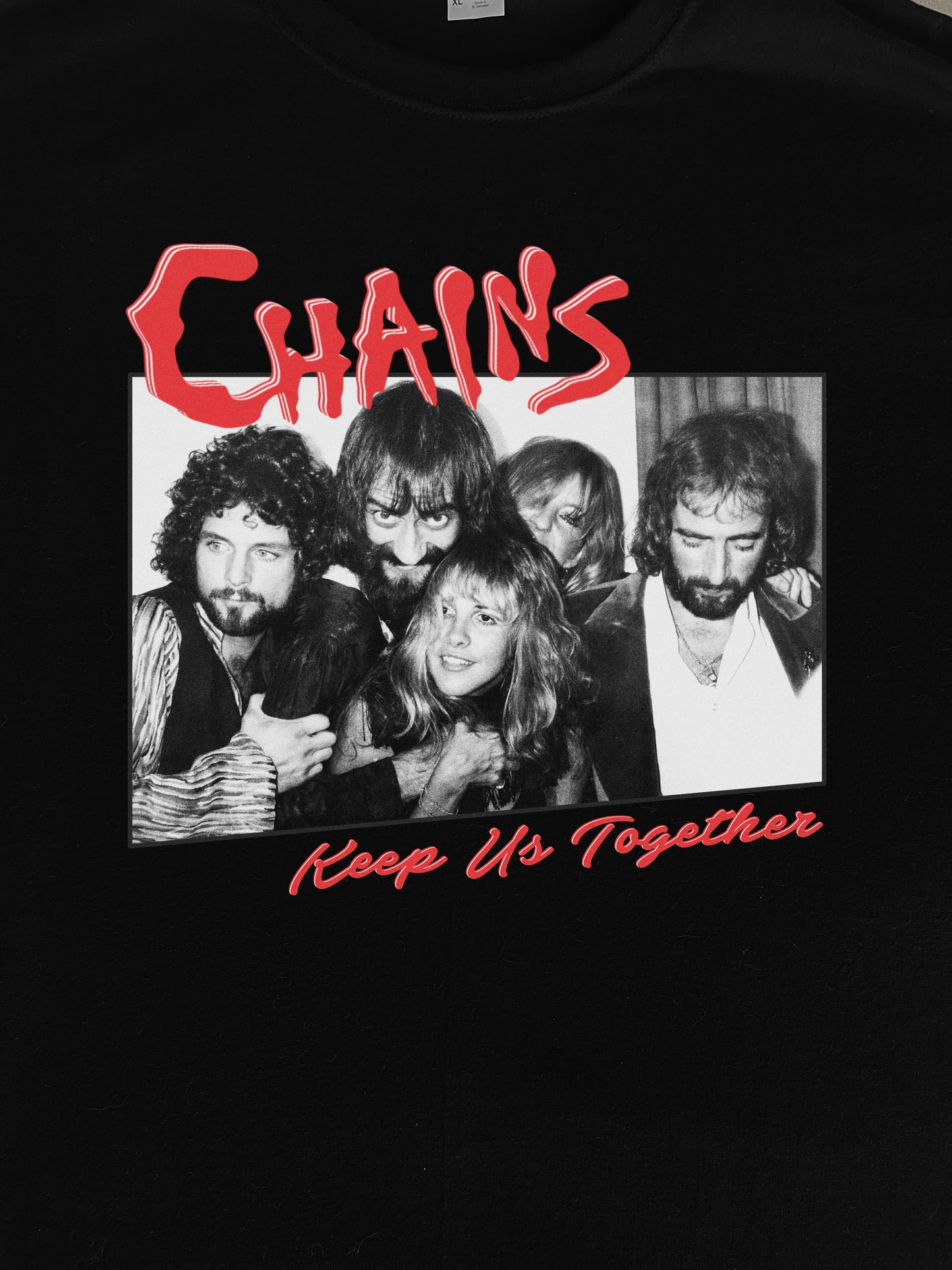 Fleetwood Mac Chains T-Shirt (Fruit Of The Loom HD Cotton)