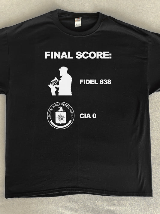 Fidel CIA Final Score T-Shirt (Gildan Softstlye Unisex Cotton Shirt)