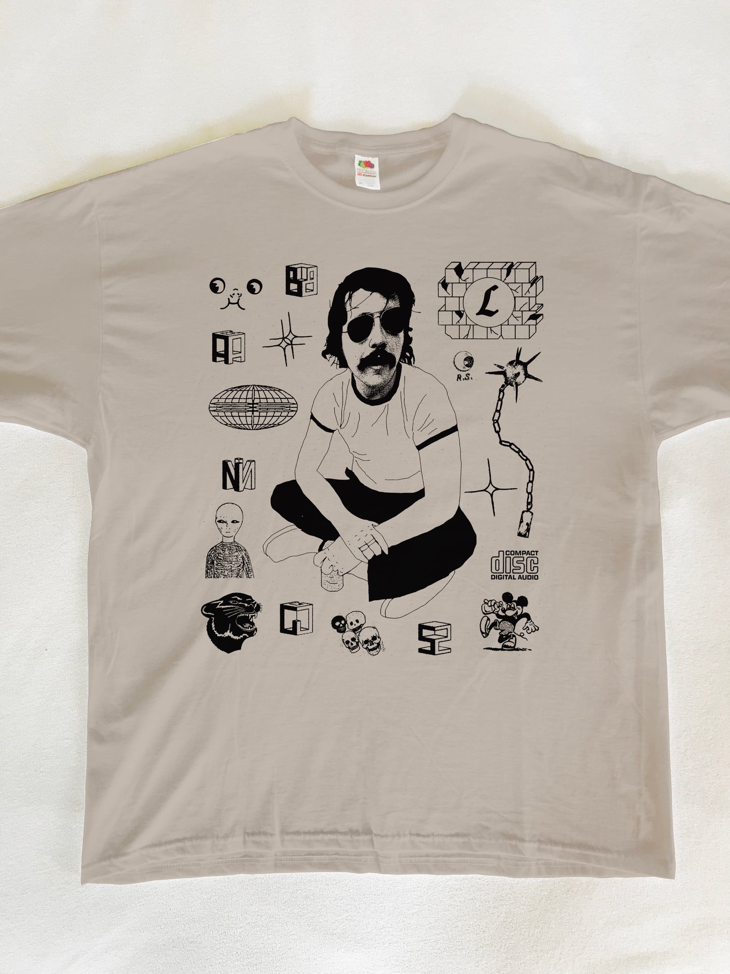 Lester Bangs Rock Critic Detroit Punk T-Shirt (Gildan Softstlye Unisex Cotton Shirt)