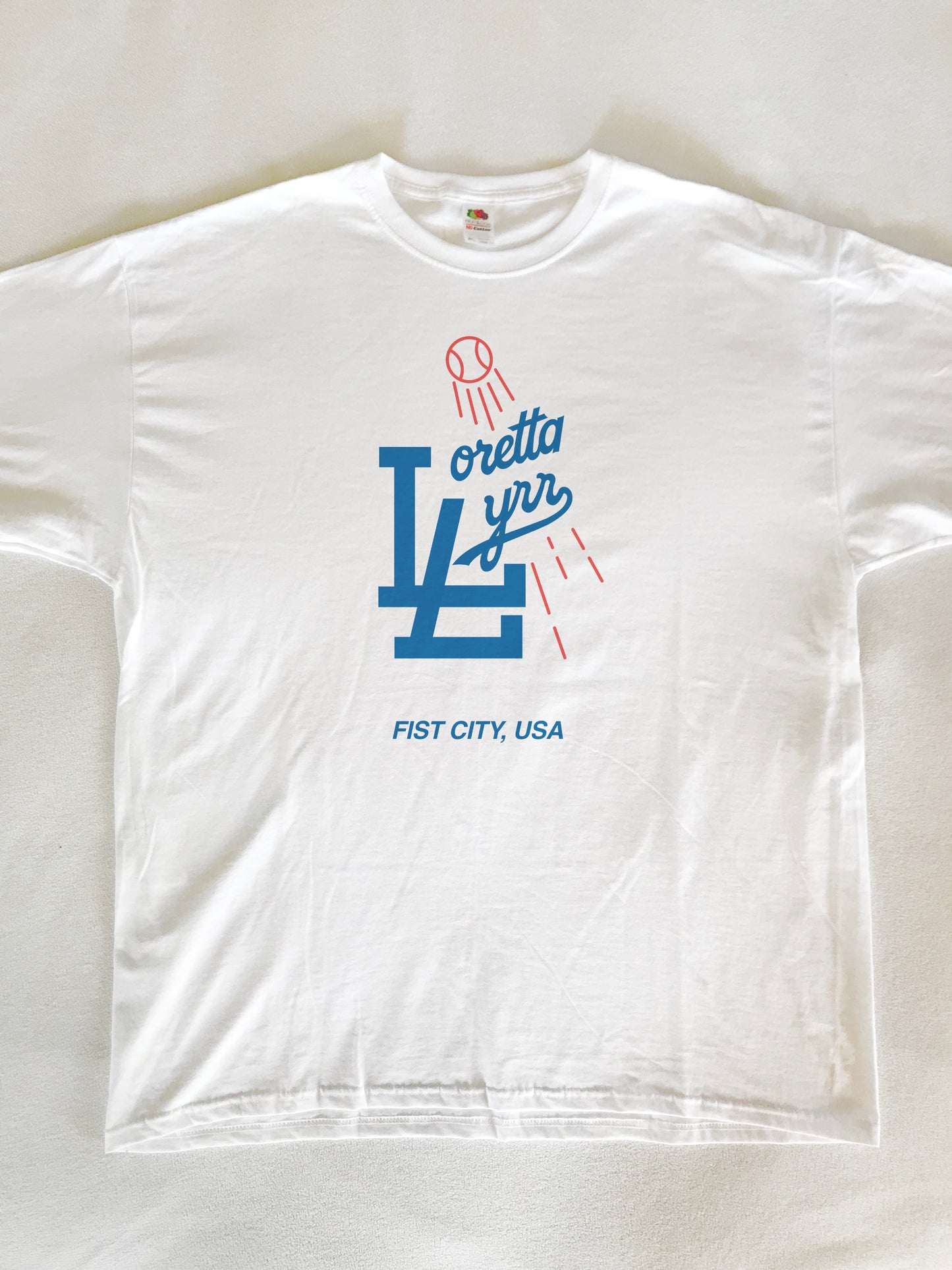 Loretta Lynn Baseball T-Shirt (Fruit Of The Loom HD Cotton)