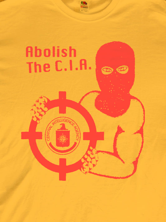 Abolish The CIA Funny Parody Joke ;) T-Shirt (Gildan Softstlye Unisex Cotton Shirt)