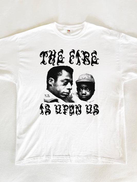 James Baldwin The Fire Is Upon Us T-Shirt (Gildan Softstlye Unisex Cotton Shirt)