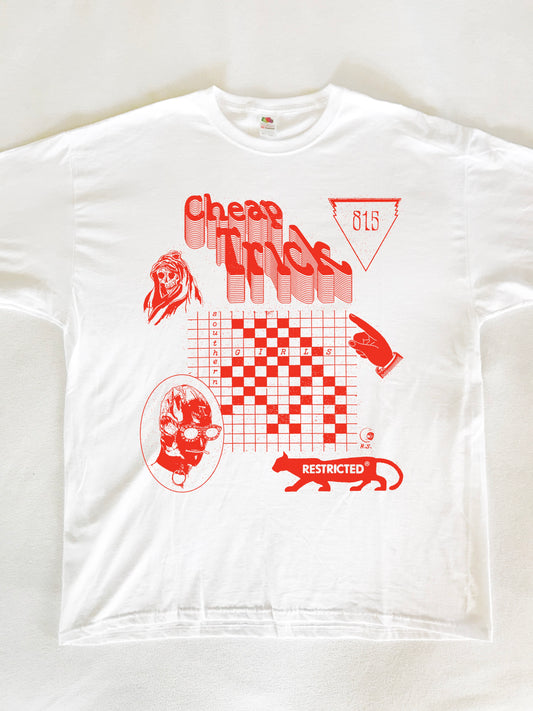 Cheap Trick White T-Shirt (Gildan Softstlye Unisex Cotton Shirt)
