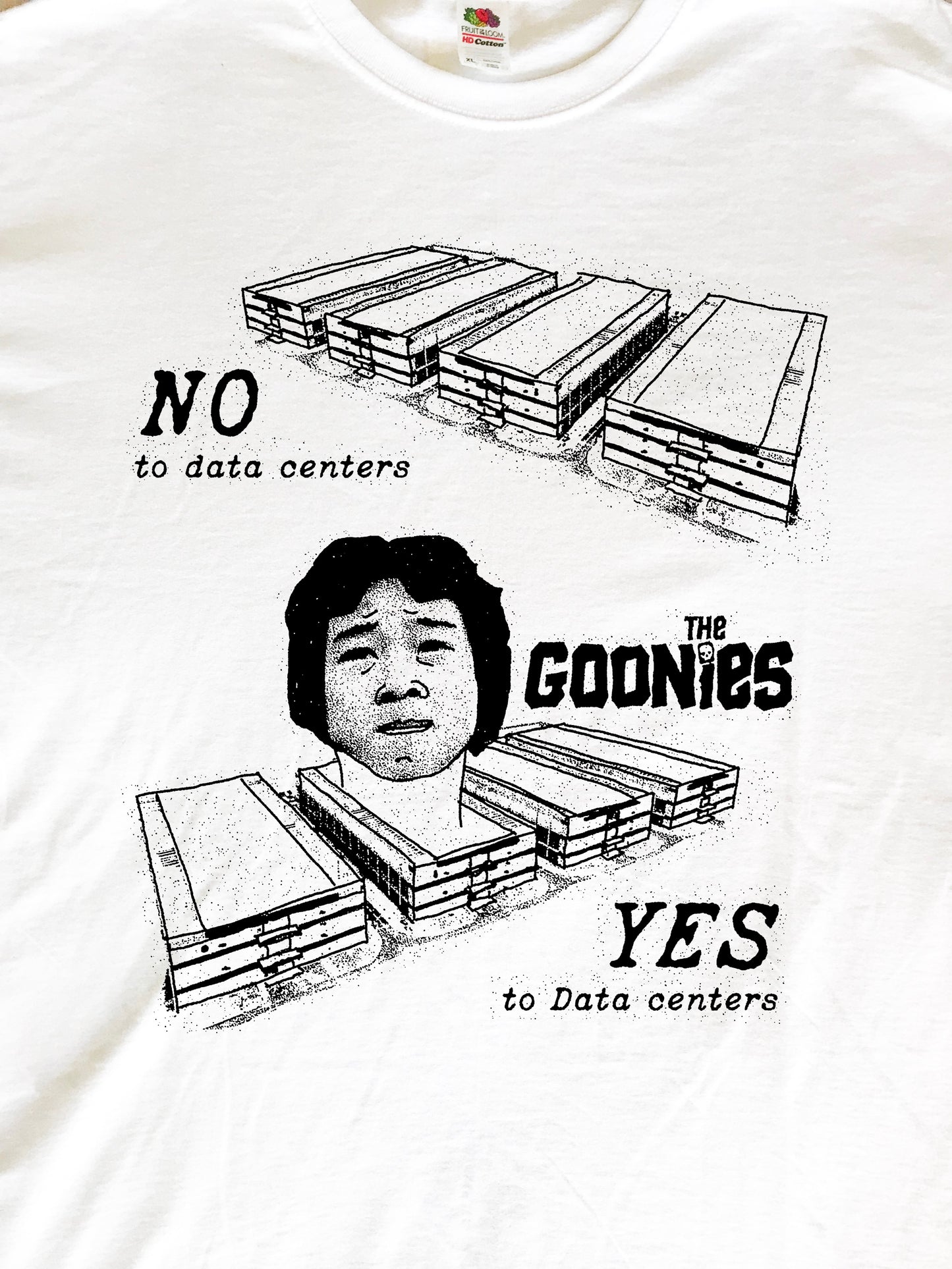 Data Centers The Goonies 80s T-Shirt (Gildan Softstlye Unisex Cotton Shirt)