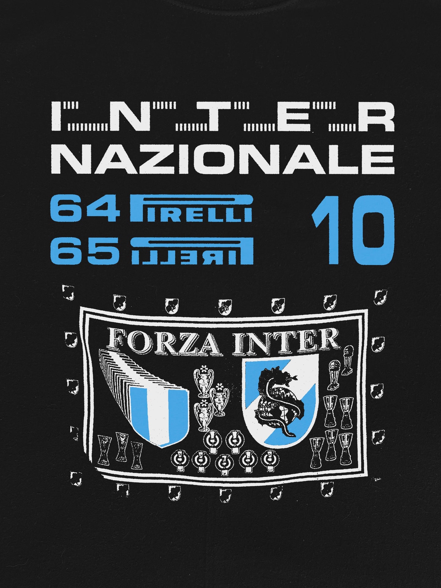 Forza Inter Vintage Poster T-Shirt (Gildan Softstlye Unisex Cotton Shirt)