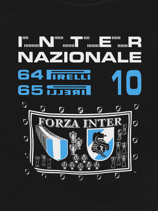 Forza Inter Vintage Poster T-Shirt (Gildan Softstlye Unisex Cotton Shirt)