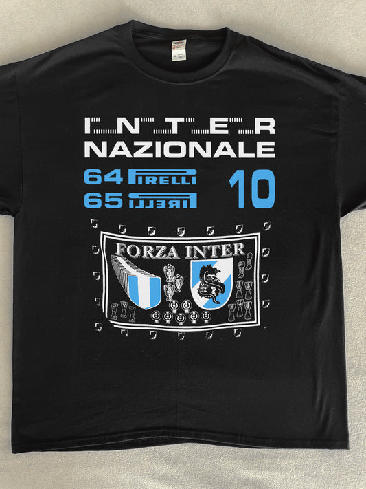 Forza Inter Vintage Poster T-Shirt (Gildan Softstlye Unisex Cotton Shirt)