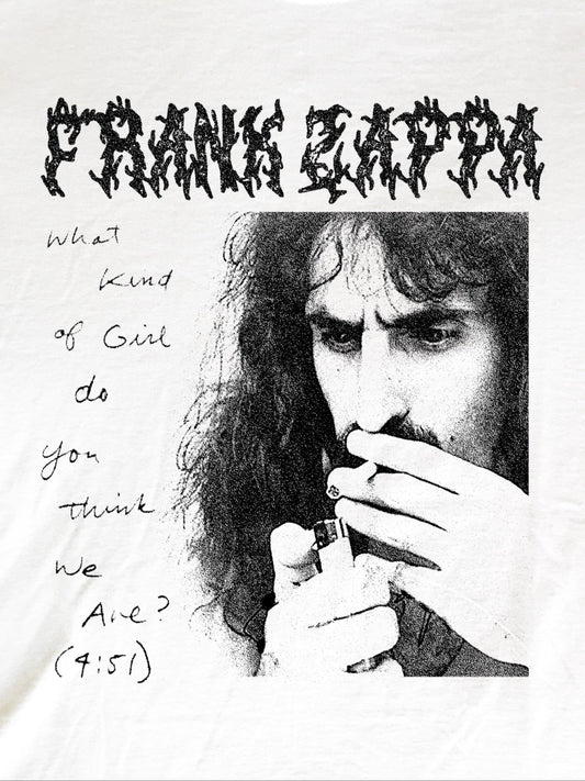 Frank Zappa What Kind Of Girl T-Shirt (Gildan Softstlye Unisex Cotton Shirt)