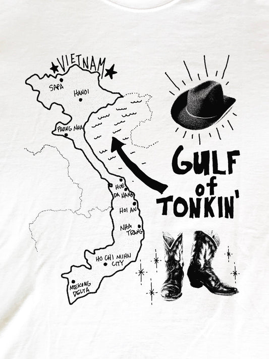 Gulf Of Tonkin' Country Vietnam T-Shirt (Gildan Softstlye Unisex Cotton Shirt)