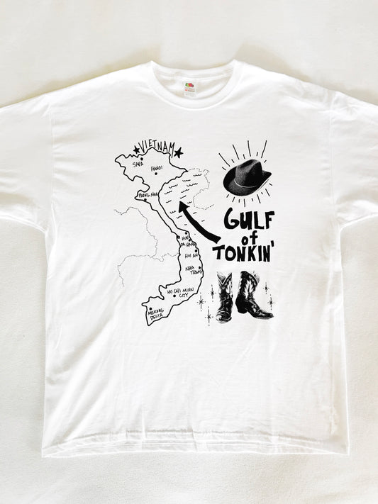 Gulf Of Tonkin' Country Vietnam T-Shirt (Gildan Softstlye Unisex Cotton Shirt)