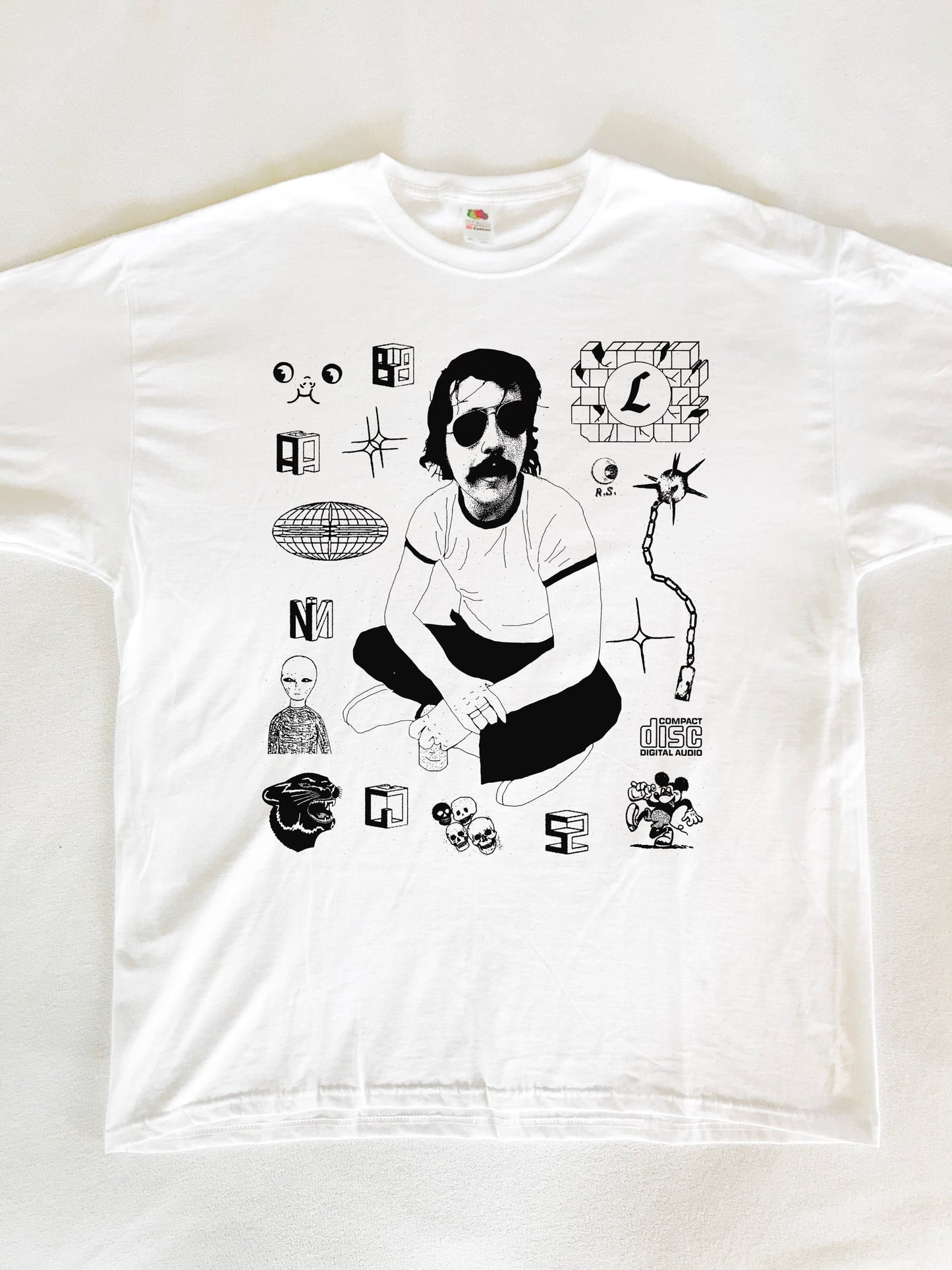Lester Bangs Rock Critic Detroit Punk T-Shirt (Gildan Softstlye Unisex Cotton Shirt)