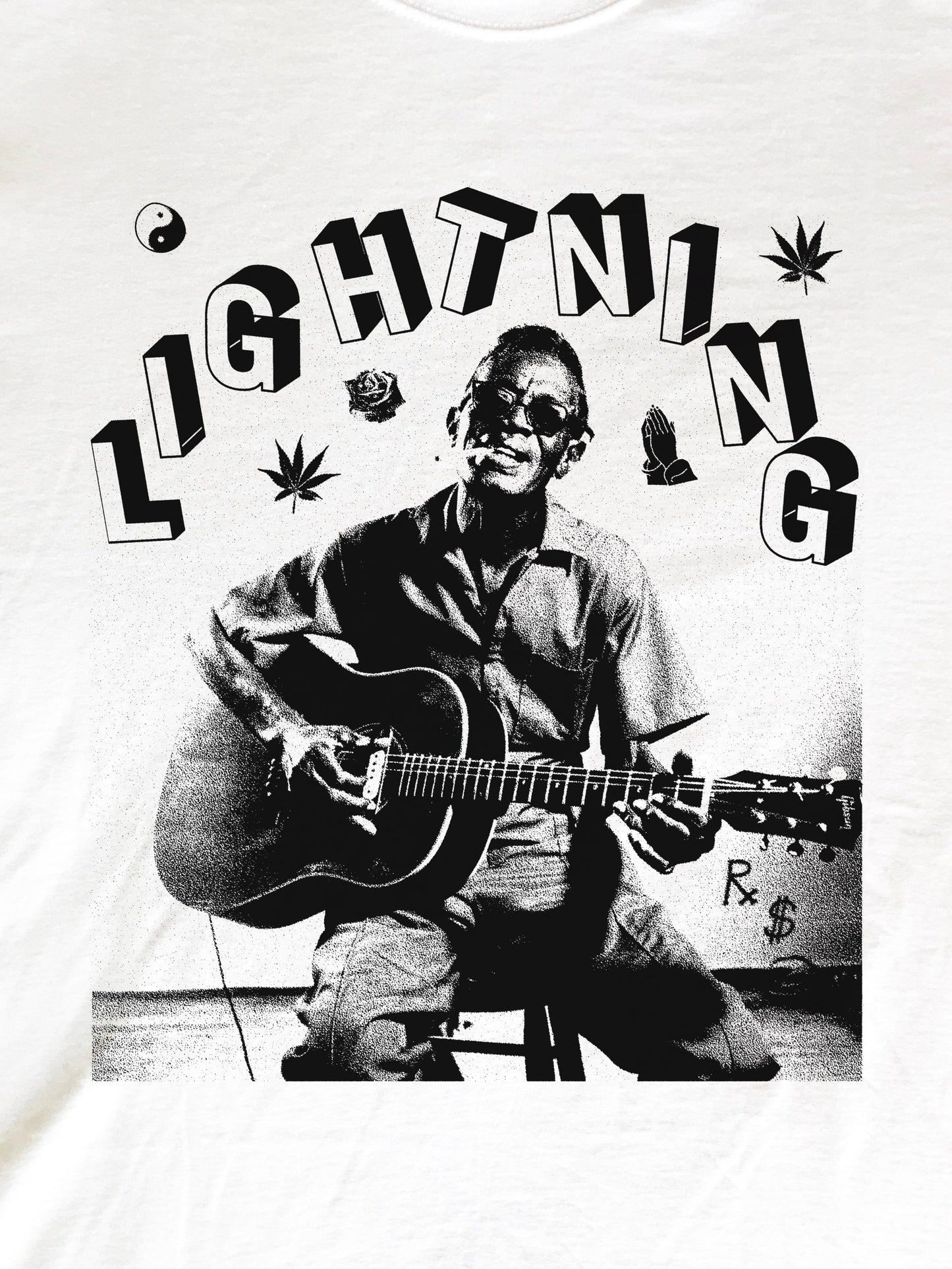 Lightning Hopkins T-Shirt (Gildan Softstlye Unisex Cotton Shirt)