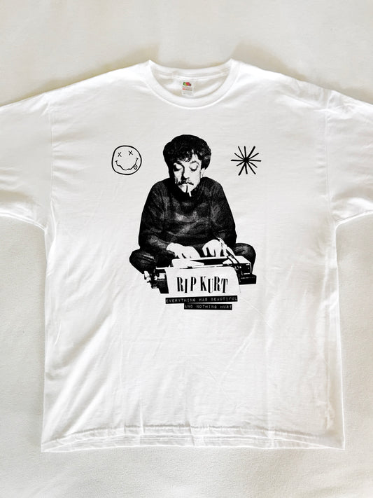 Kurt Vonnegut Cobain Nirvana T-Shirt (Gildan Softstlye Unisex Cotton Shirt)