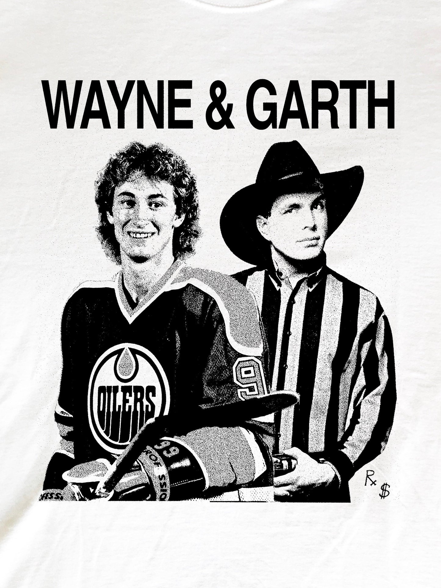 Wayne & Garth Gretzky Brooks T-Shirt (Gildan Softstlye Unisex Cotton Shirt)