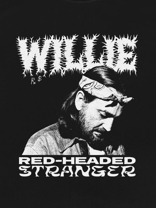 Willie Nelson Red-Headed Stranger T-Shirt (Gildan Softstlye Unisex Cotton Shirt)
