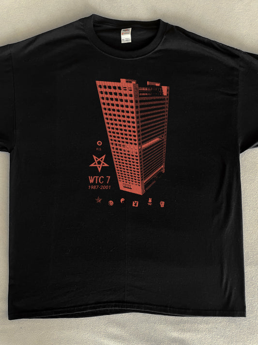 WTC 7 9-11 Conspiracy T-Shirt (Gildan Softstlye Unisex Cotton Shirt)