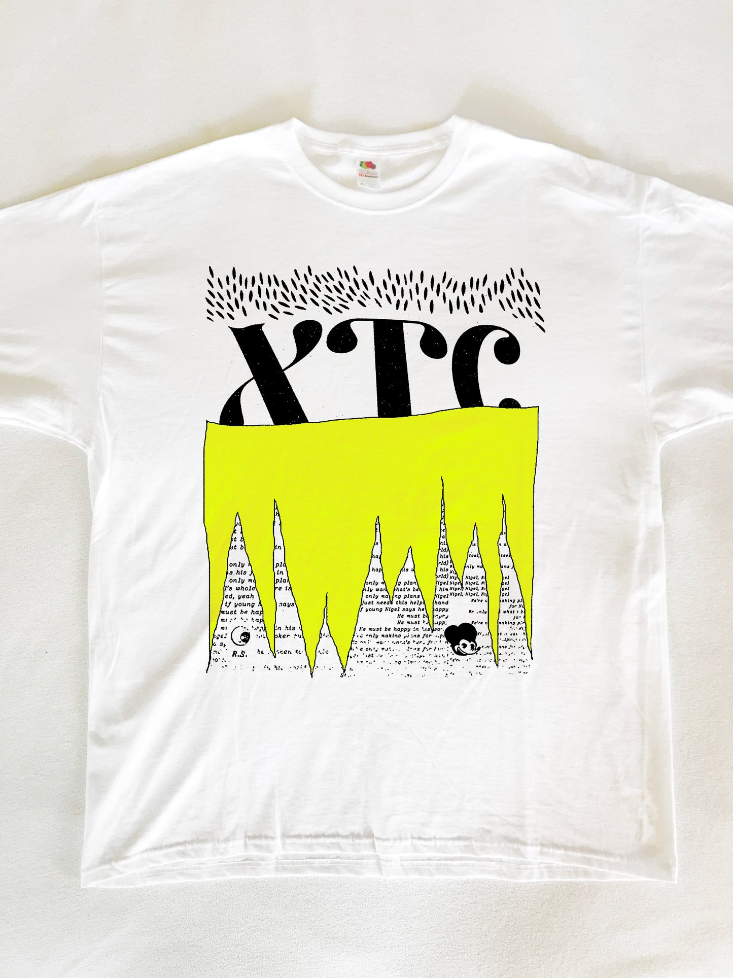 XTC Band Post Synth Egg Punk Nigel T-Shirt (Gildan Softstlye Unisex Cotton Shirt)
